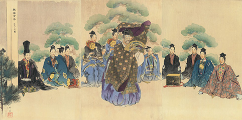 1923(大正12)年　月岡耕漁　能楽百番　翁