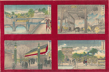 Ozeki Toyo 鎧橋 皇城二重橋 亀井戸天満宮 新吉原 1889