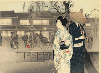 Mizuno Toshikata 恋慕流し 1900