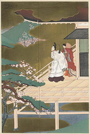 Kokka 岩佐又兵衛筆 源氏絵屏風 1928